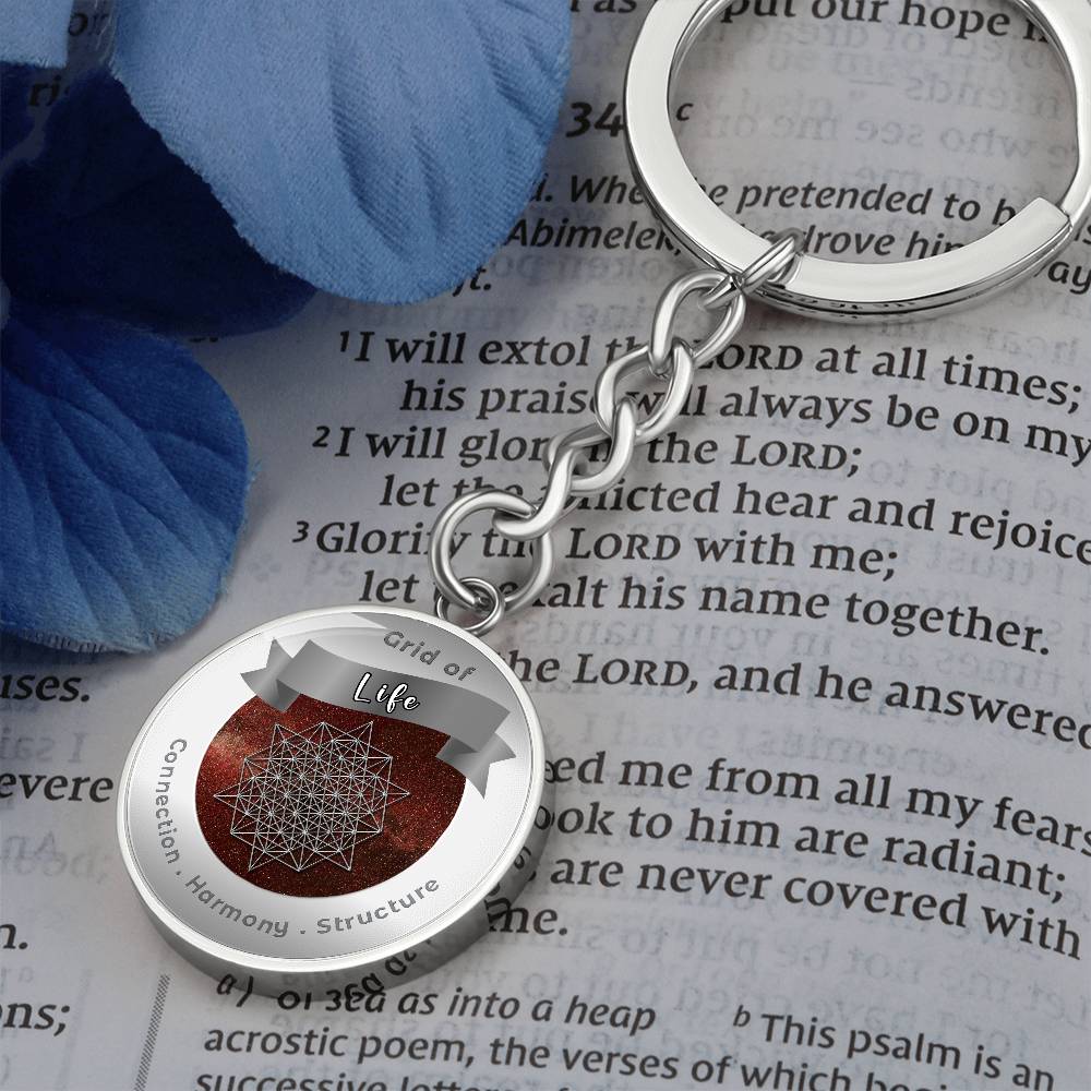 Grid of Life - Affirmation Keychain - More Than CharmsMore Than Charms