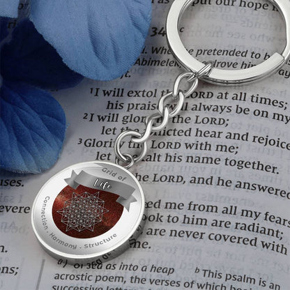 Grid of Life - Affirmation Keychain - More Than CharmsMore Than Charms