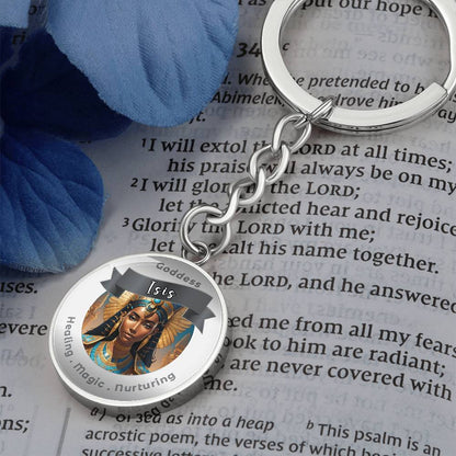 Goddess Isis - Affirmation Keychain For Healing Magic Nurturing- More Than CharmsMore Than Charms
