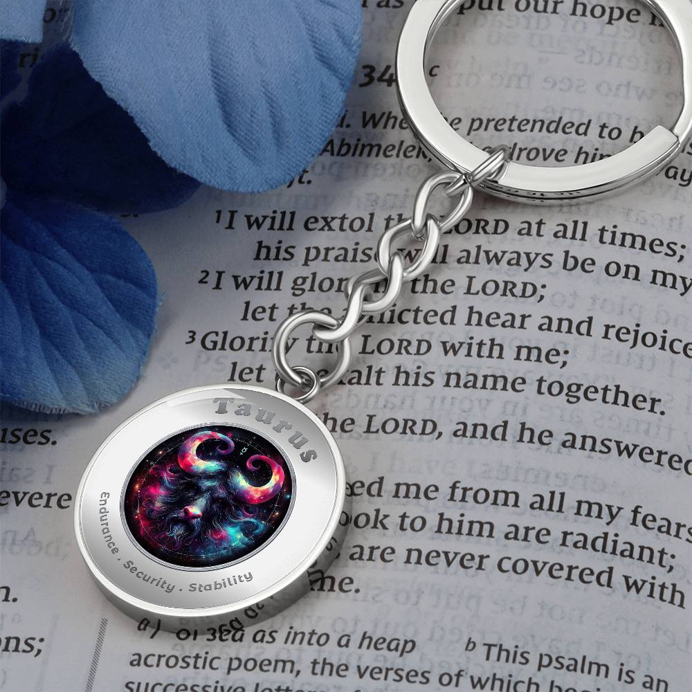 Taurus - Affirmation Keychain - More Than CharmsMore Than Charms