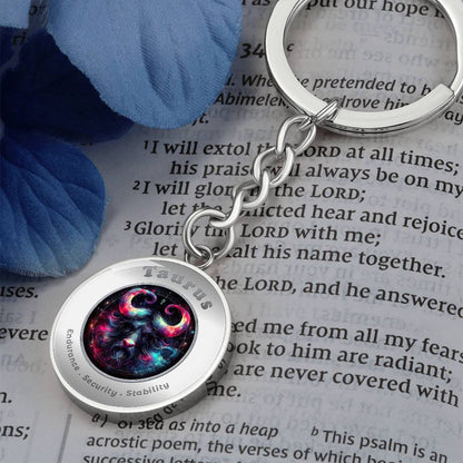 Taurus - Affirmation Keychain - More Than CharmsMore Than Charms