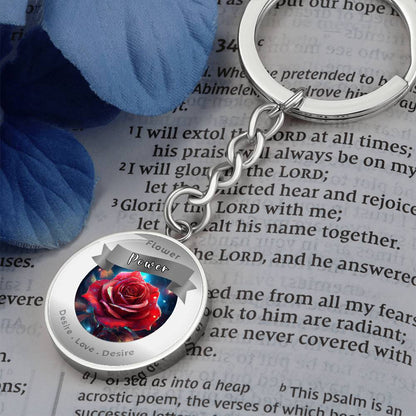 Rose - Affirmation Keychain - More Than CharmsMore Than Charms