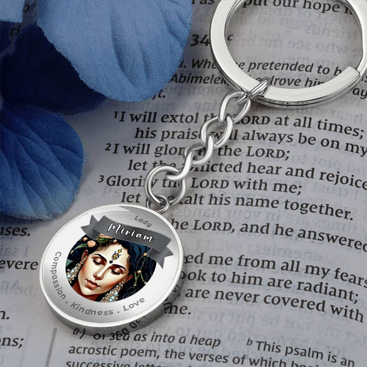 Lady Myriam - Charm Keychain For Compassion, Kindness & Love - This Luxury Charm Keychain is more than just a keyring — it’s an empowering expression of your dreams, intentions, and personal energy.Featuring an original design with meaningful affirmations