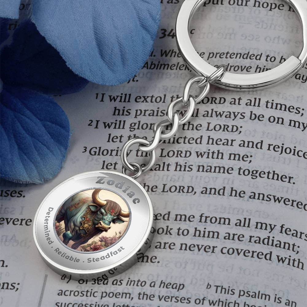 Ox - Chinese Zodiac - Affirmation Keychain - More Than CharmsMore Than Charms