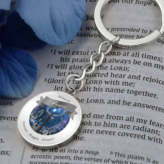 Wizard - RPG Fantasy Charm Keychain - This Luxury Charm Keychain is more than just a keyring — it’s an empowering expression of your dreams, intentions, and personal energy.Featuring an original design with meaningful affirmations, symbols, or imagery, ea
