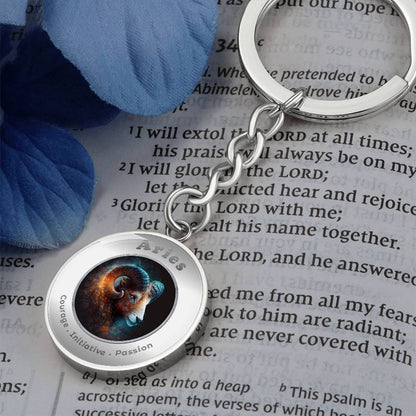 Aries - Affirmation Keychain - More Than CharmsMore Than Charms