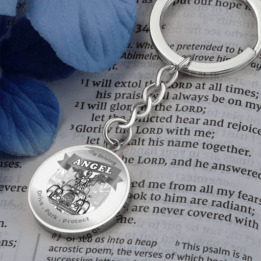 My Driving Angel - This Luxury Charm Keychain is more than just a keyring — it’s an empowering expression of your dreams, intentions, and personal energy.Featuring an original design with meaningful affirmations, symbols, or imagery, each charm is thought