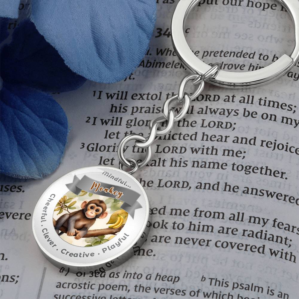 Monkey - Power Animal Affirmation Keychain - More Than CharmsMore Than Charms