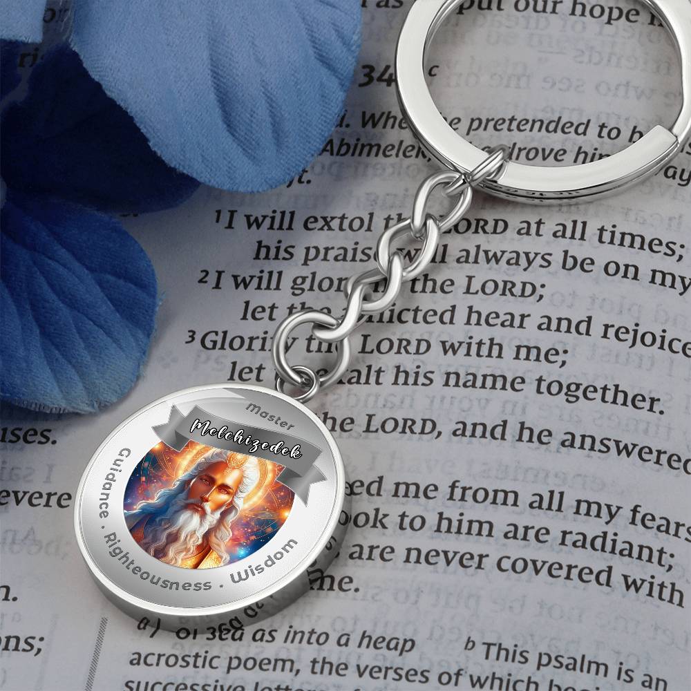Melchizedek - Affirmation Keychain For Guidance, Righteousness & Wisdom - More Than CharmsMore Than Charms