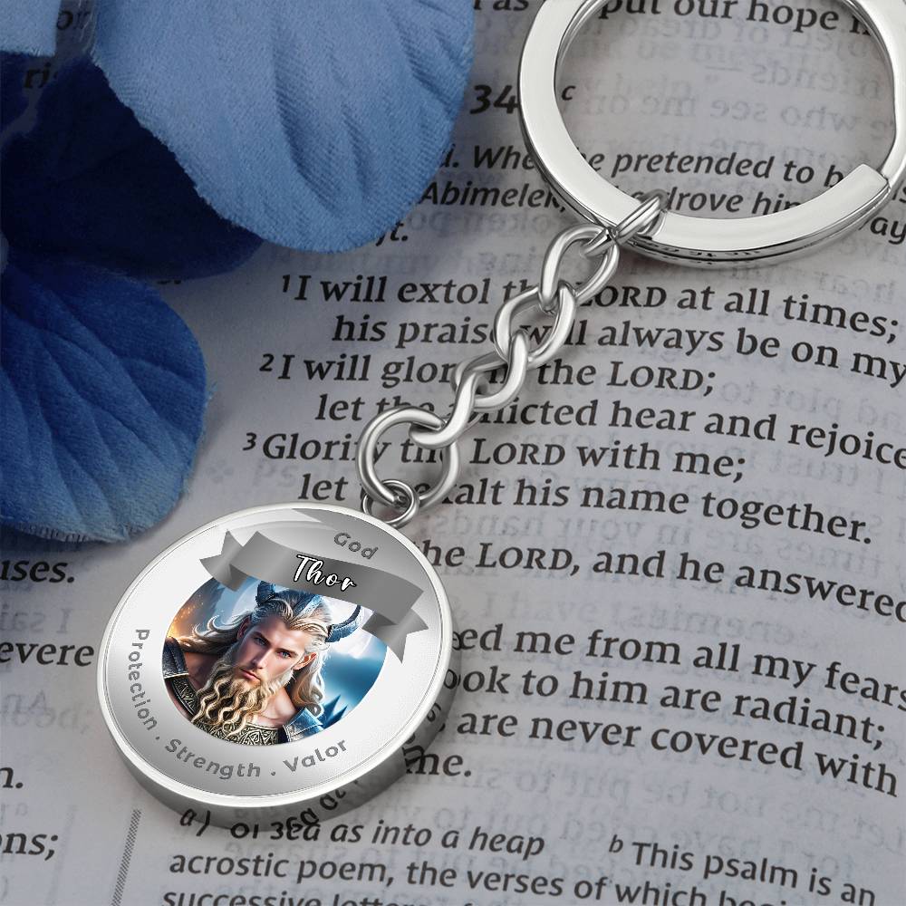 Thor - Affirmation Keychain For ProtectionStrength Valor- More Than CharmsMore Than Charms