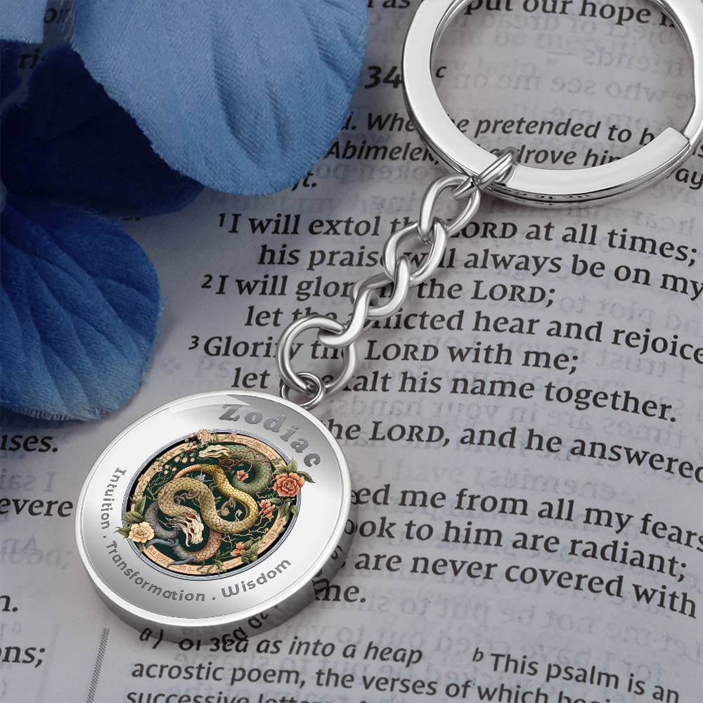 Snake - Chinese Zodiac - Affirmation Keychain - More Than CharmsMore Than Charms