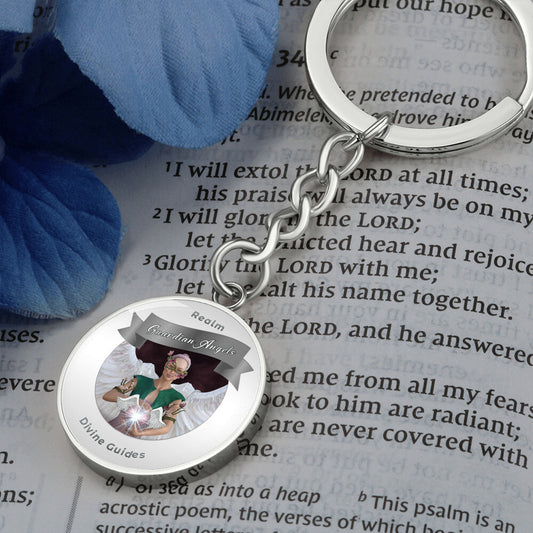 Guardian Angels - Angelic Realm Charm Keychain For Divine Guidance - This Luxury Charm Keychain is more than just a keyring — it’s an empowering expression of your dreams, intentions, and personal energy.Featuring an original design with meaningful affirm