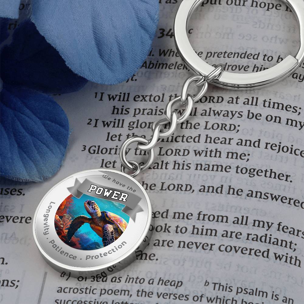 Turtle Power Animal Affirmation Keychain - More Than CharmsMore Than Charms