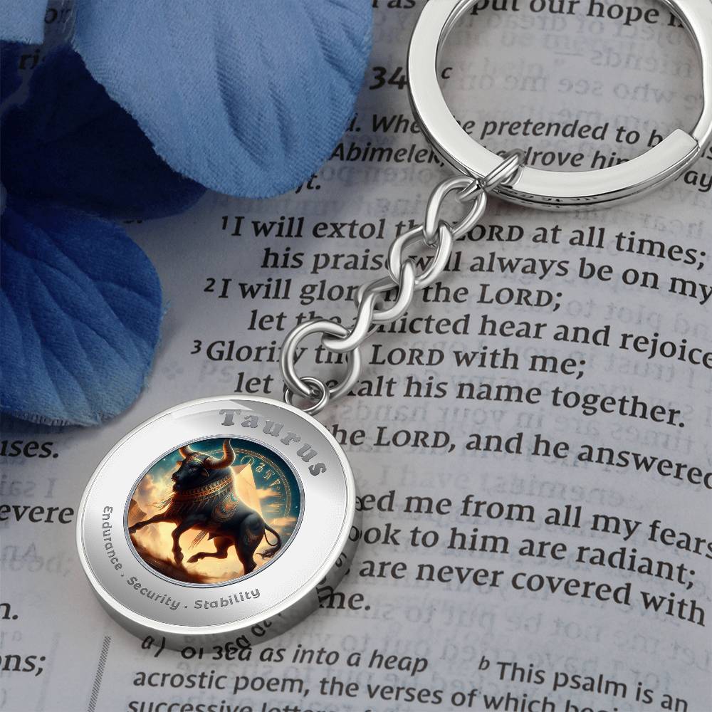 Taurus - Affirmation Keychain - More Than CharmsMore Than Charms