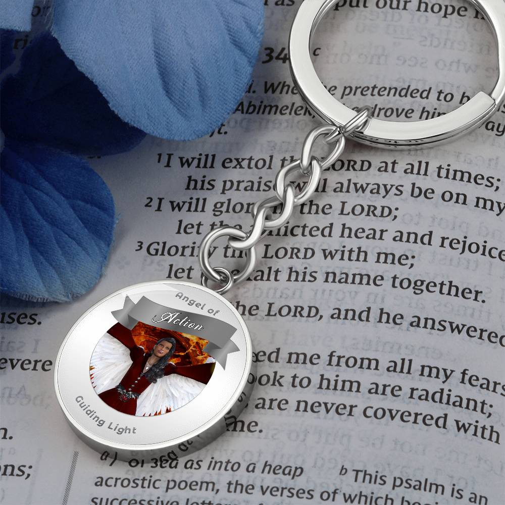 Action - Guardian Angel Affirmation Keychain - More Than CharmsMore Than Charms