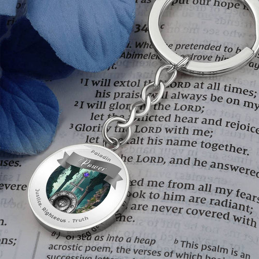 Paladin - RPG Fantasy Charm Keychain - This Luxury Charm Keychain is more than just a keyring — it’s an empowering expression of your dreams, intentions, and personal energy.Featuring an original design with meaningful affirmations, symbols, or imagery, e