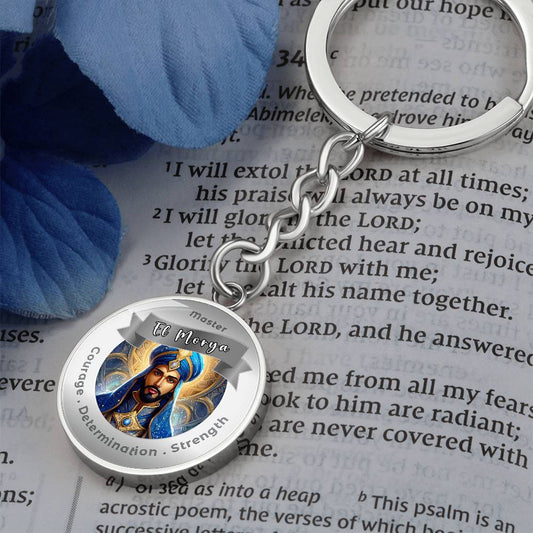 El Mora - Charm Keychain For Courage, Determination & Strength - This Luxury Charm Keychain is more than just a keyring — it’s an empowering expression of your dreams, intentions, and personal energy.Featuring an original design with meaningful affirmatio
