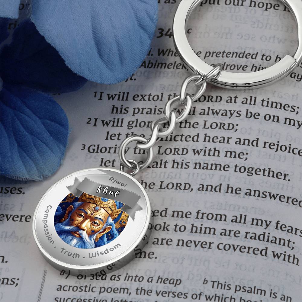Djwal Khul - Affirmation Keychain For Compassion, Truth & Wisdom - More Than CharmsMore Than Charms