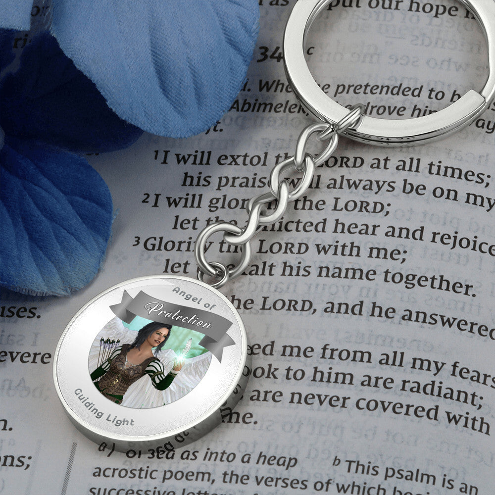 Protection - Guardian Angel Affirmation Keychain - More Than CharmsMore Than Charms