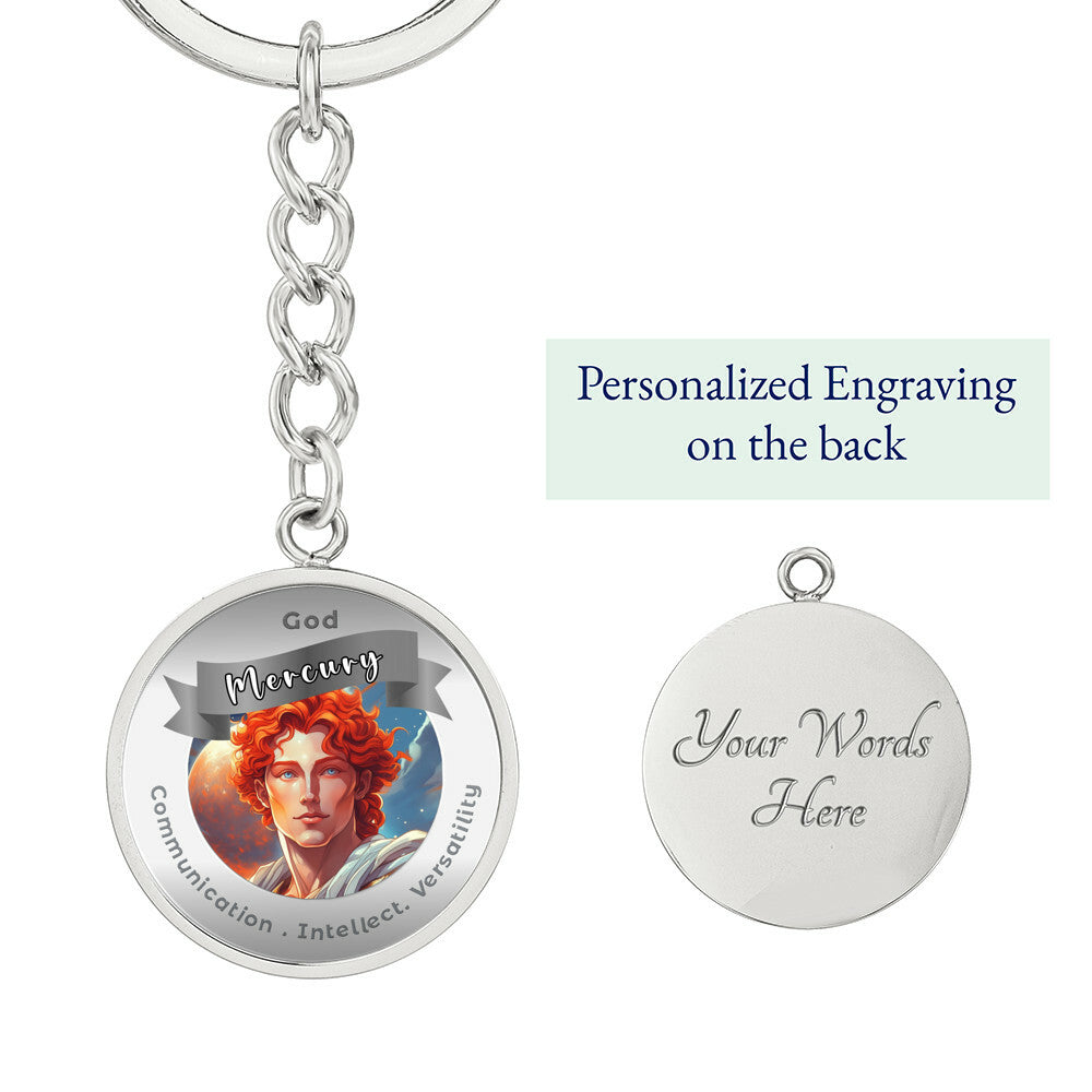 Mercury- Affirmation Keychain For Communication Intellect Versatility - More Than CharmsMore Than Charms