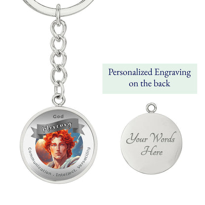 Mercury- Affirmation Keychain For Communication Intellect Versatility - More Than CharmsMore Than Charms