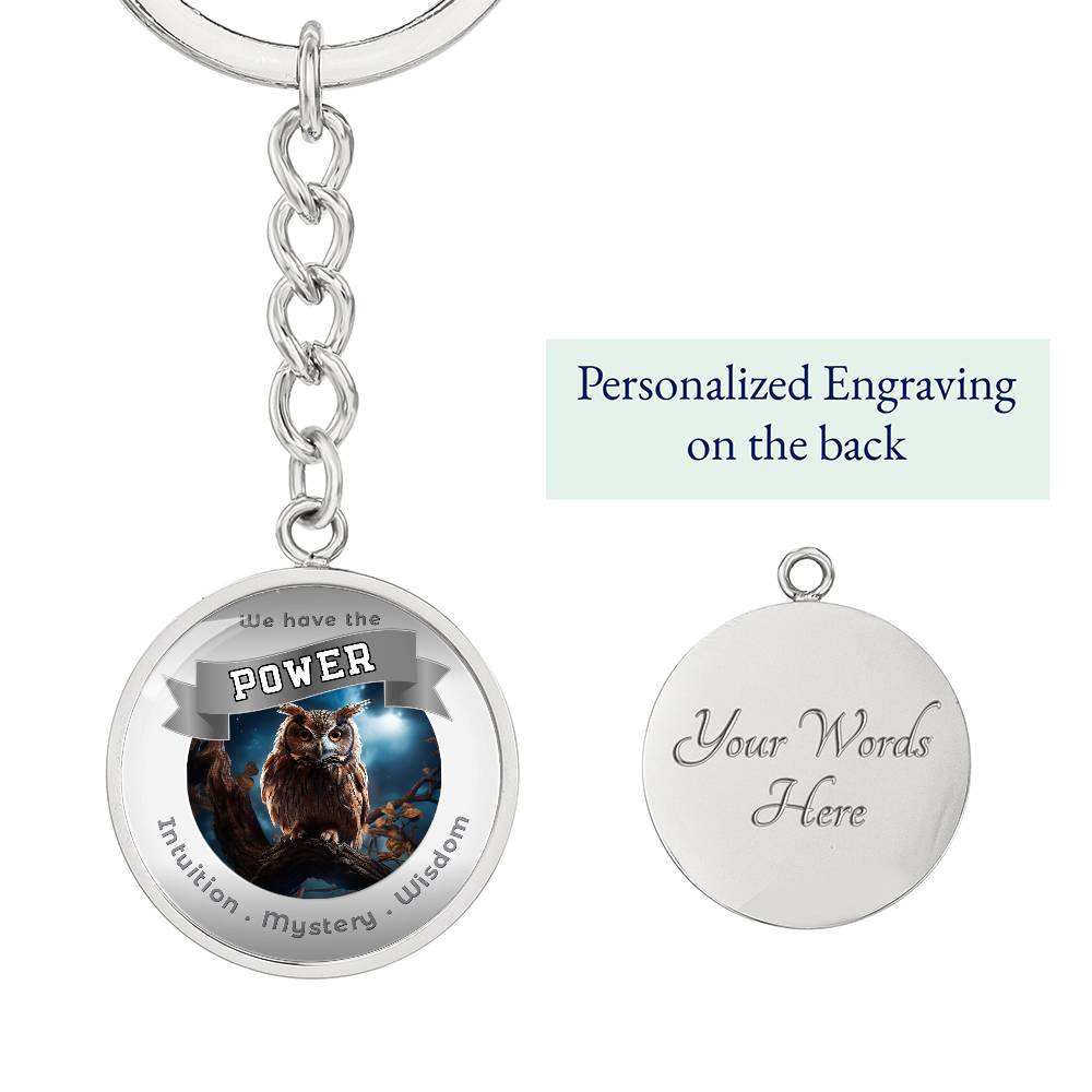 Owl Power Animal Affirmation Keychain - More Than CharmsMore Than Charms