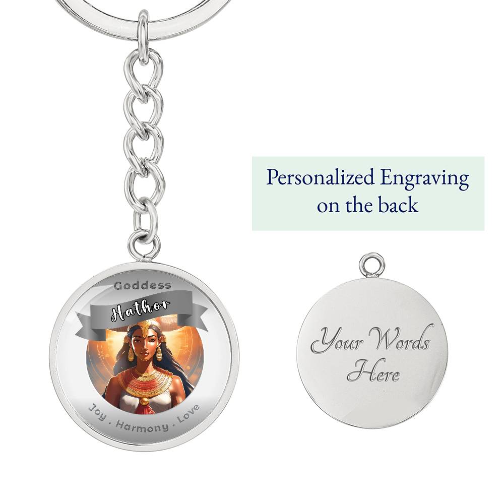 Hathor - Affirmation Keychain For Joy Harmony Love - More Than CharmsMore Than Charms