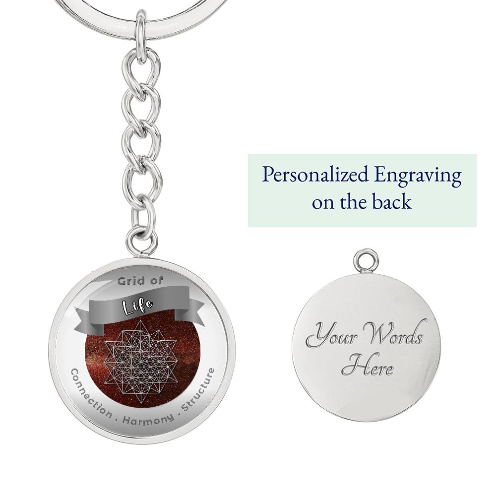 Grid of Life - Affirmation Keychain - More Than CharmsMore Than Charms