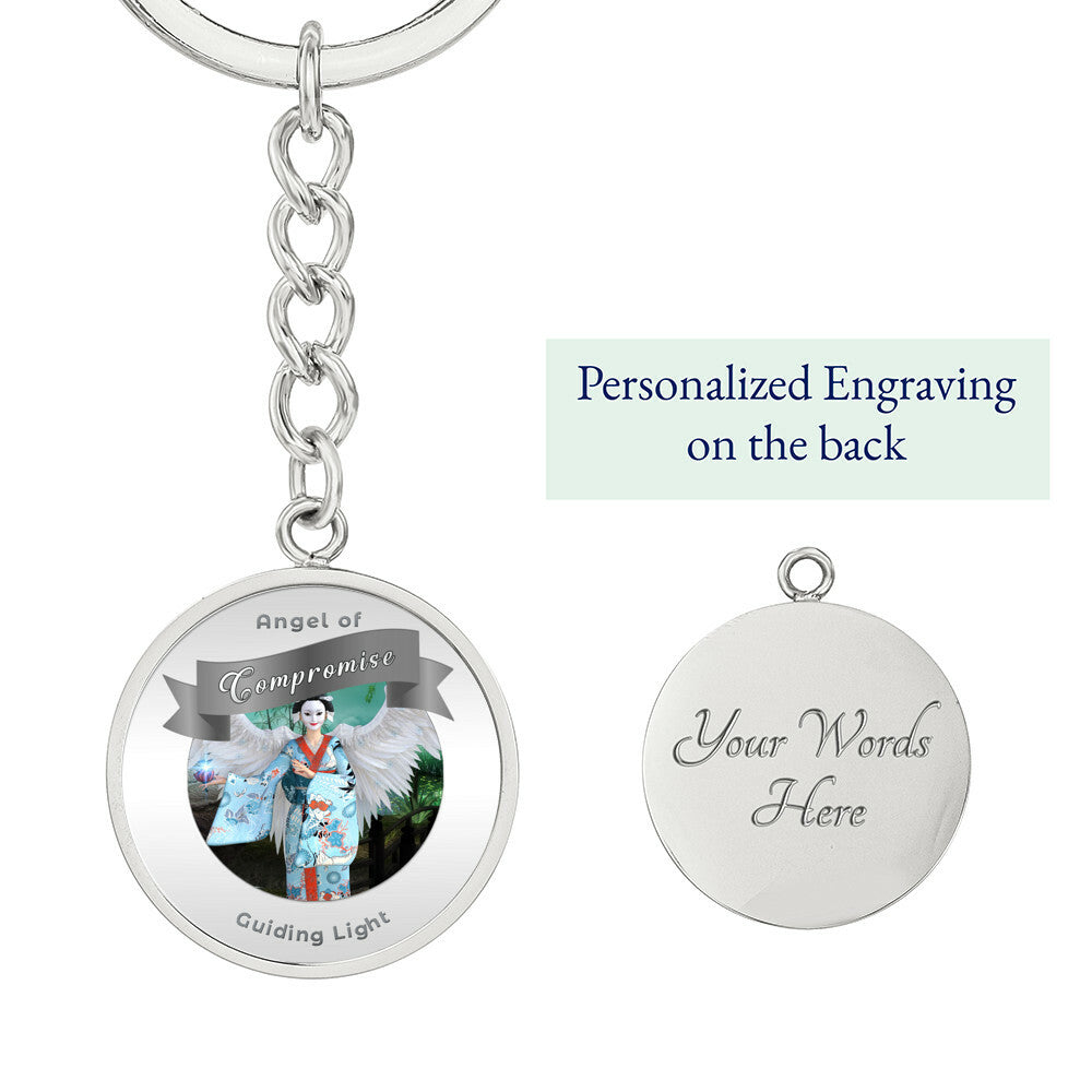 Compromise - Guardian Angel Affirmation Keychain - More Than CharmsMore Than Charms
