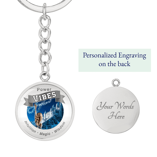 Power Vibes Affirmation Keychain - Majestic Ice Queen