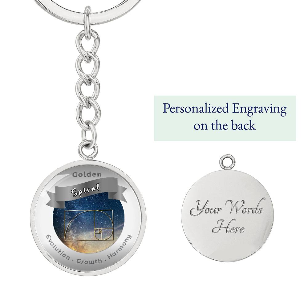 Golden Spiral - Affirmation Keychain - More Than CharmsMore Than Charms