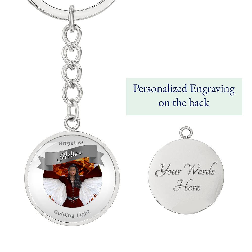 Action - Guardian Angel Affirmation Keychain - More Than CharmsMore Than Charms