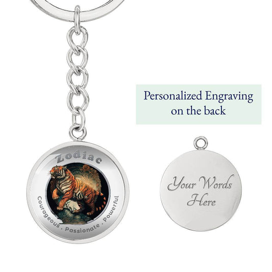 Tiger - Chinese Zodiac - Affirmation Keychain - More Than CharmsMore Than Charms