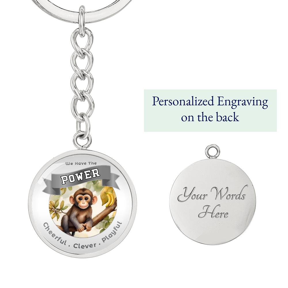 Monkey - Power Animal Affirmation Keychain - More Than CharmsMore Than Charms