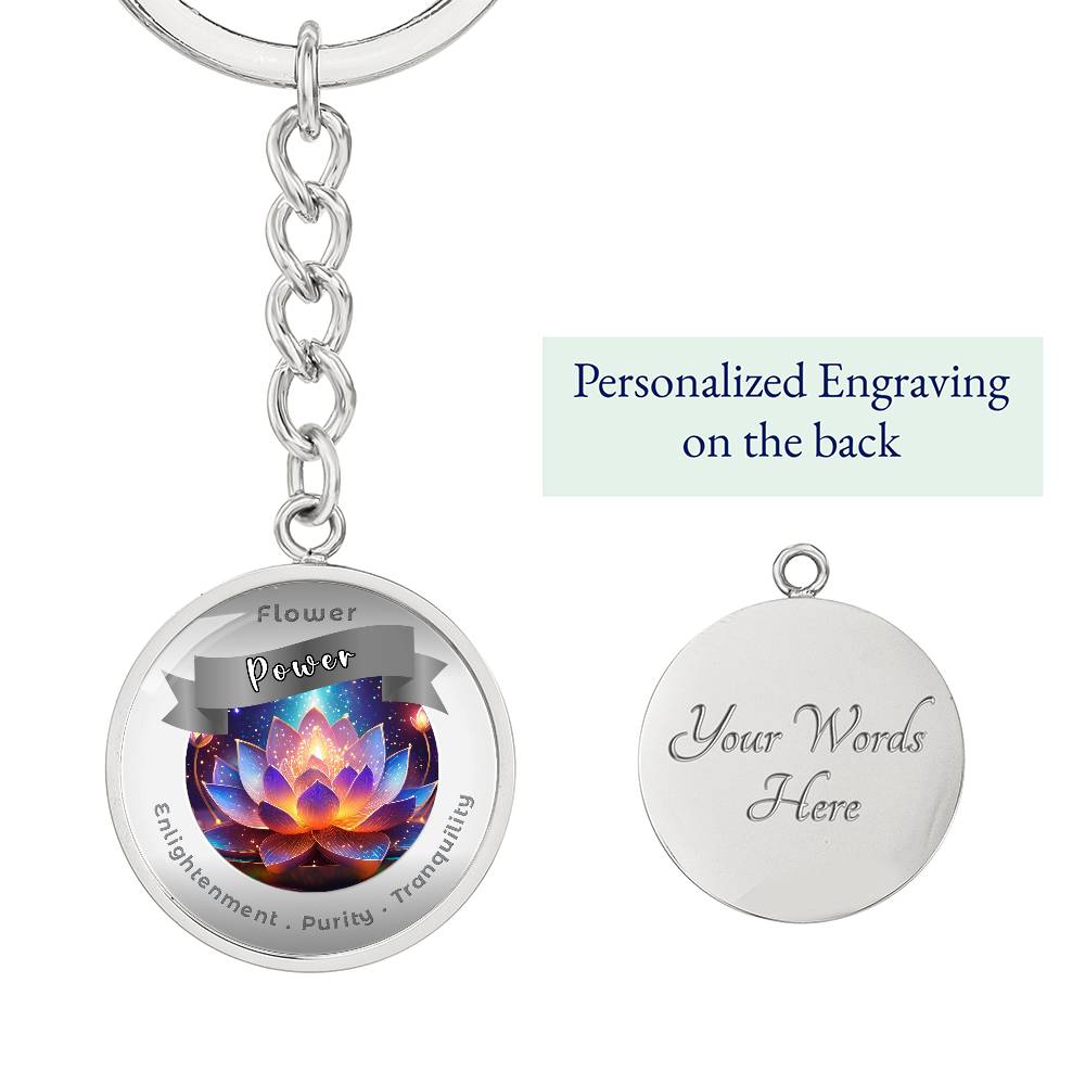 Water Lily- Affirmation Keychain- More Than CharmsMore Than Charms