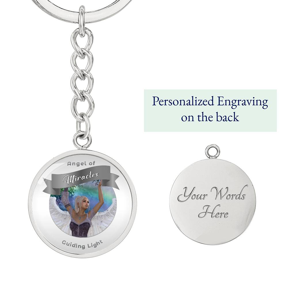 Miracles - Guardian Angel Affirmation Keychain - More Than CharmsMore Than Charms