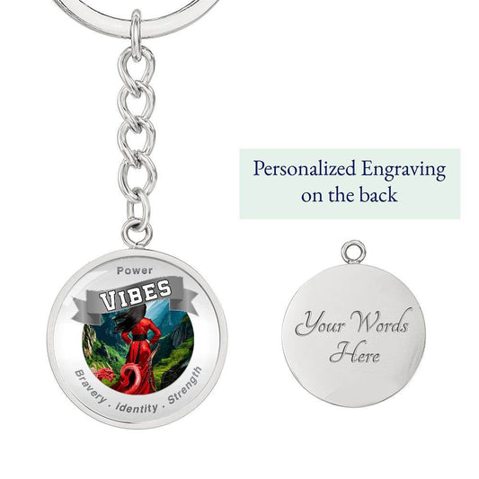 Power Vibes Affirmation Keychain - Dragon Warrior