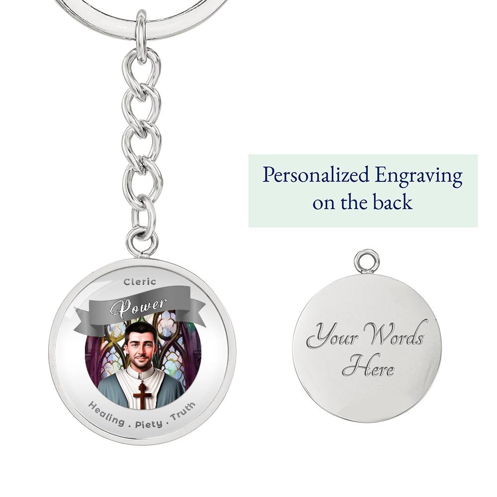 Cleric - RPG Fantasy Affirmation Keychain - More Than CharmsMore Than Charms
