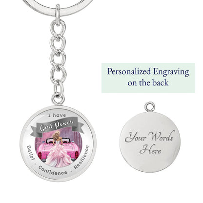 Girl Power - Blond - Affirmation Keychain