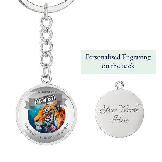 Tiger 2 - Power Animal Affirmation Keychain - More Than CharmsMore Than Charms