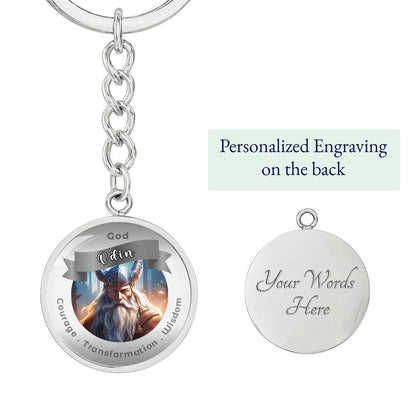 Odin- Affirmation Keychain For Courage Transformation Wisdom- More Than CharmsMore Than Charms