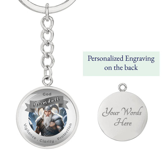 Heimdall - Affirmation Keychain For Vigilance Clarity Protection - More Than CharmsMore Than Charms