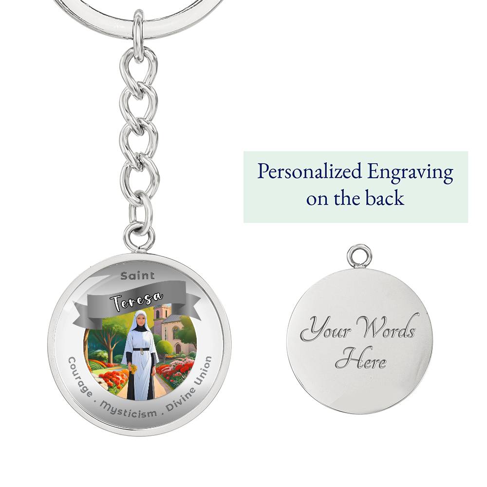 Saint Teresa - Affirmation Keychain - More Than CharmsMore Than Charms