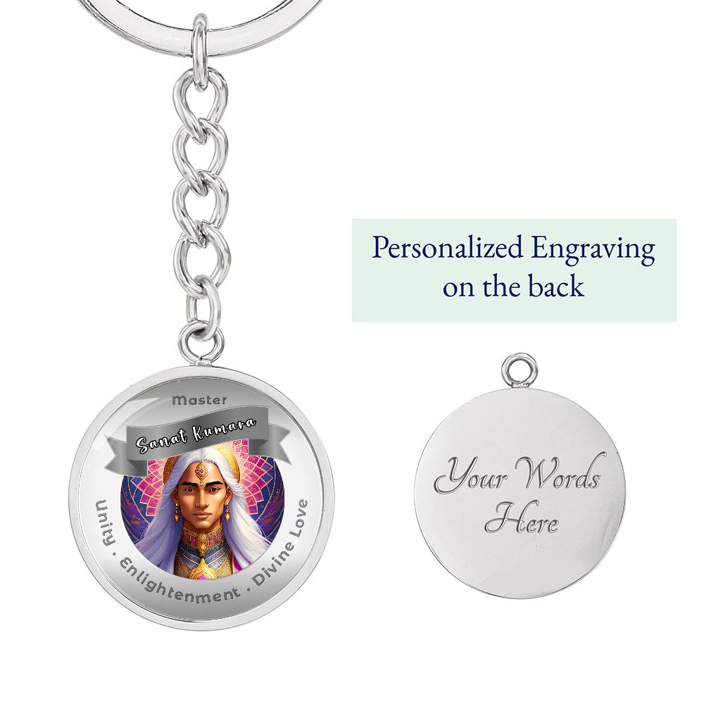 Sanat Kumara - Affirmation Keychain For Unity, Enlightenment & Divine Love - More Than CharmsMore Than Charms