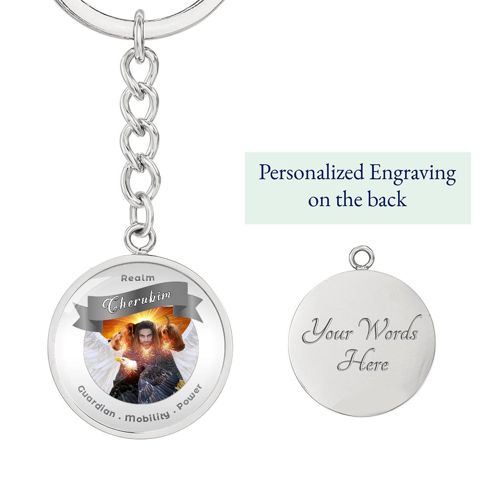 Cheribum- Angelic Realms Affirmation Keychain For Mobility, Power & Guardian - More Than CharmsMore Than Charms