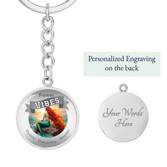 Power Vibes Affirmation Keychain - Ocean Dreamer