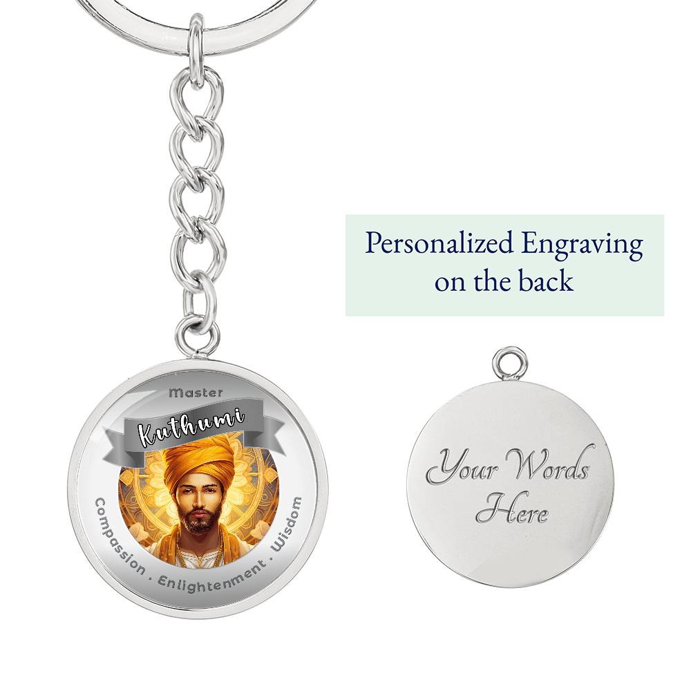 Kuthumi - Affirmation Keychain For Compassion, Enlightenment & Wisdom - More Than CharmsMore Than Charms