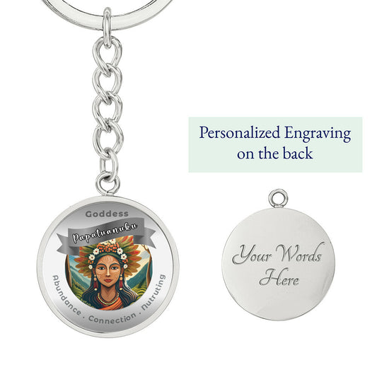 Papatuanuku- Affirmation Keychain For Abundance Connection Nurturing- More Than CharmsMore Than Charms