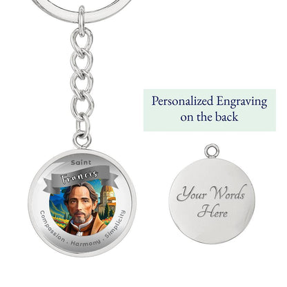 Saint Francisis - Affirmation Keychain - More Than CharmsMore Than Charms