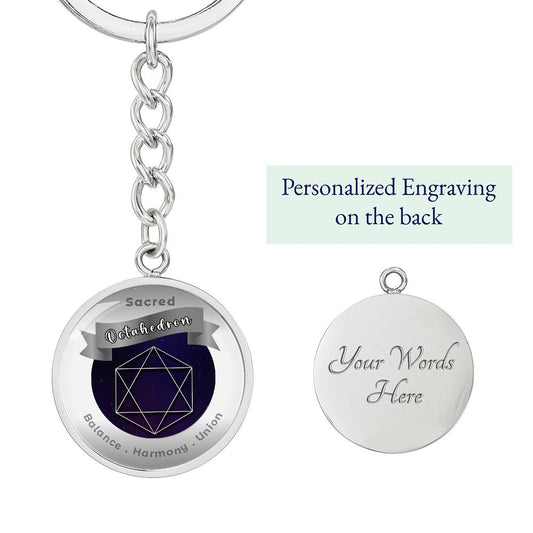 Octahedron - Affirmation Keychain - More Than CharmsMore Than Charms